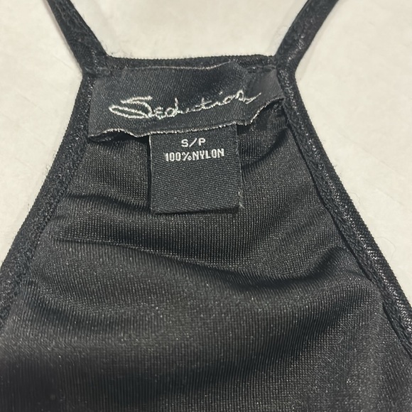 Black sequin crop  top women size Small - Picture 5 of 6